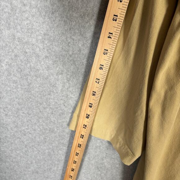 VTG Fern Bratten Top Jacket 1X Tan Tencel‎ Cotton Tunic Lagenlook Artsy Lagom ** - Picture 6 of 13